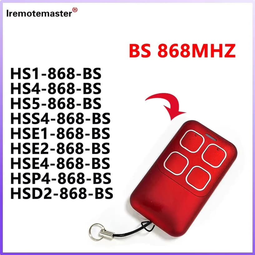 2026 nouveau pour HORMANN Bisecur télécommande de Garage HS1 HS4 HS5 HSE4 HSE2 HSE1 HSP4 HSD2 HSS4 868 BS ouvre-porte