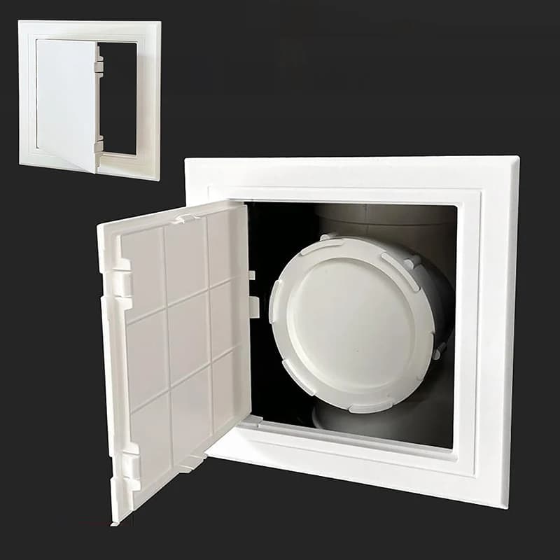 Porte d'accès en PVC blanc universelle