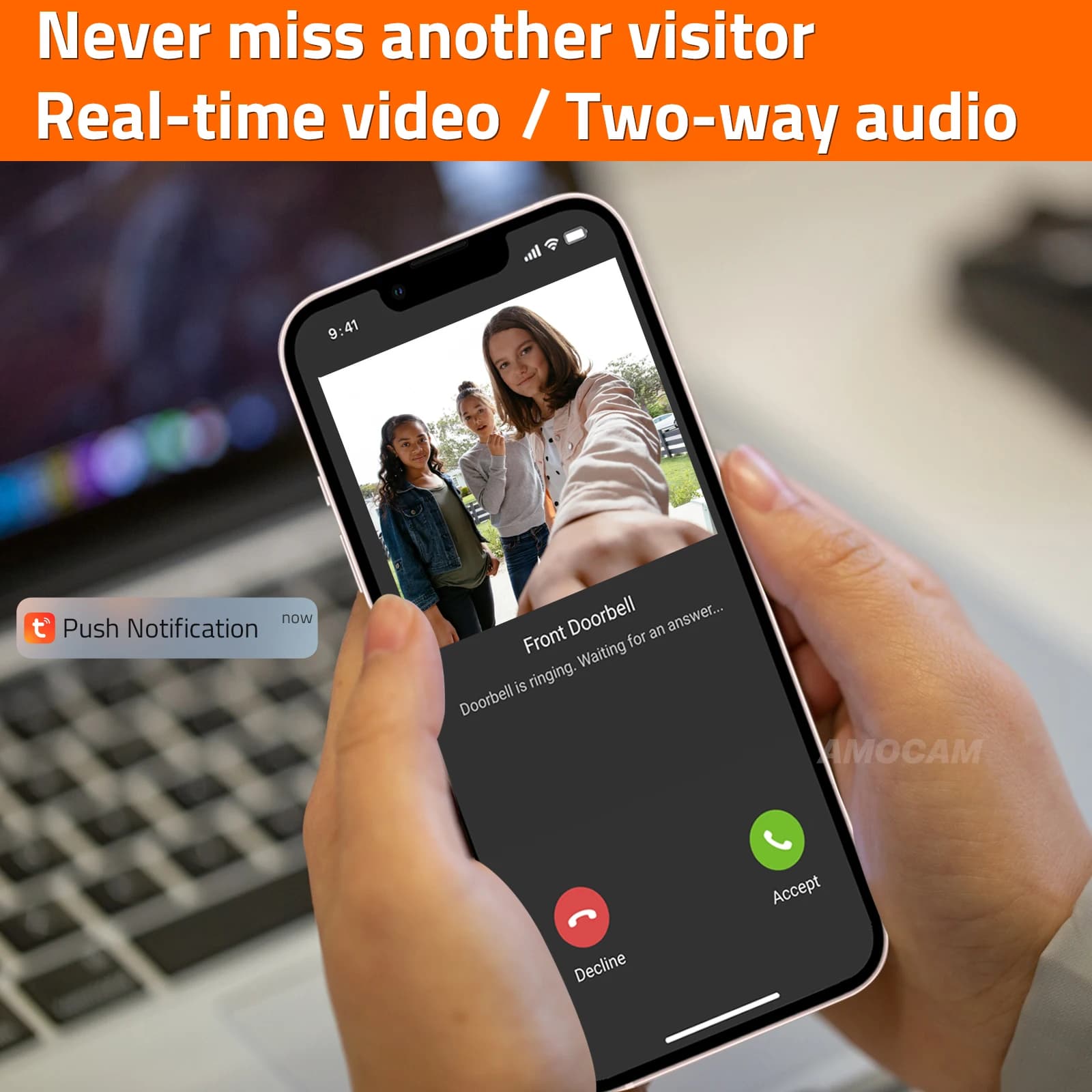 Système d'interphone vidéo WiFi sans fil