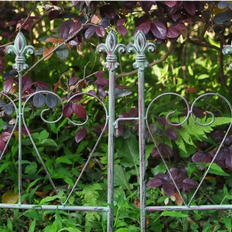 Clôture de jardin en fer