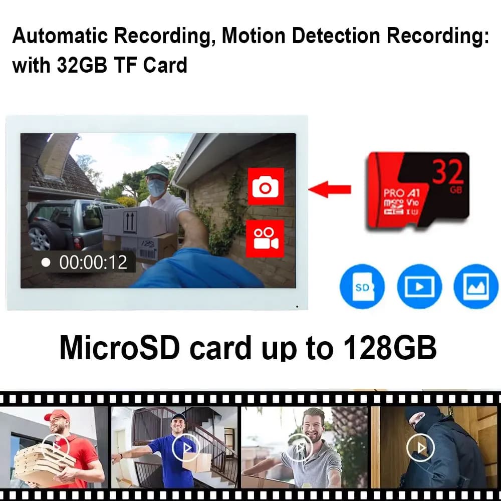 Système d'interphone vidéo Wifi à 2 fils