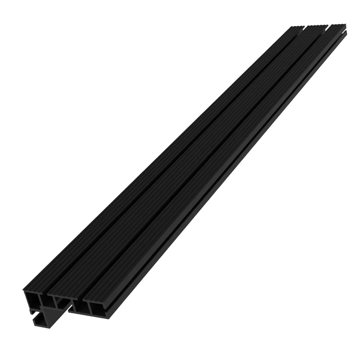 Clôture profilée en aluminium 600/800mm-supports coulissants à fente sur rail en T