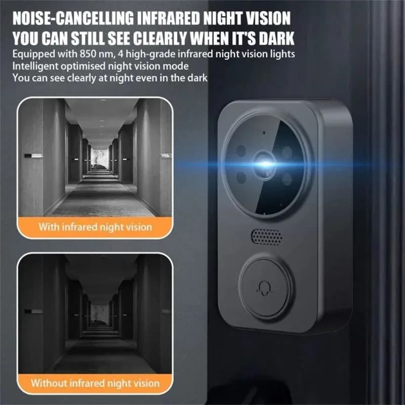 Caméra de sonnette vidéo intelligente sans fil