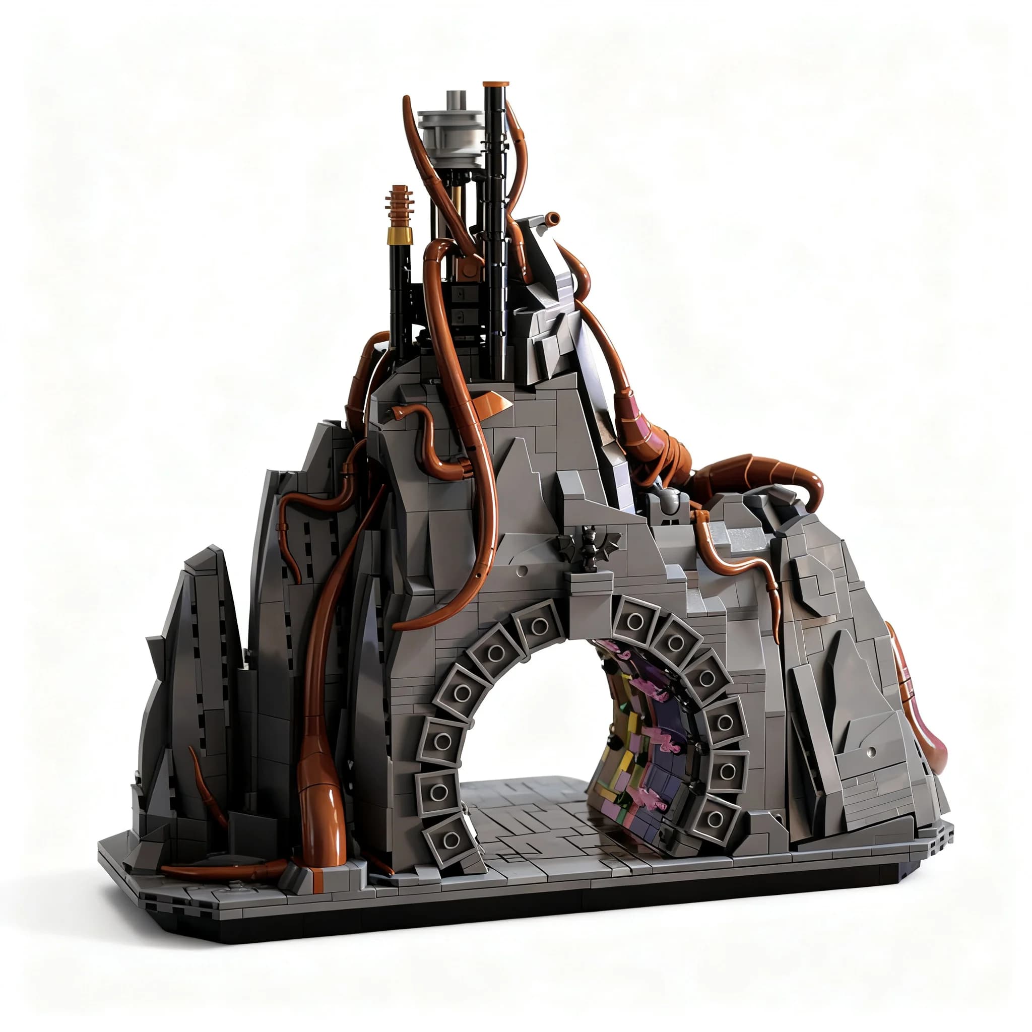 1962 pièces MOC Dark Universe Portal To Darkmoor Universal Icons Modèles de jouets Blocs de construction Cadeau de Noël DIY à assembler