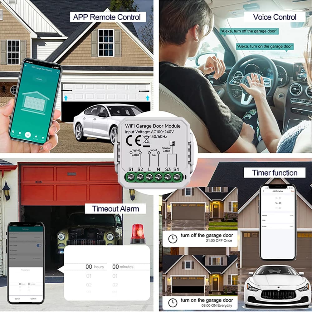 Module d'ouverture de porte de garage WiFi Tuya Mini