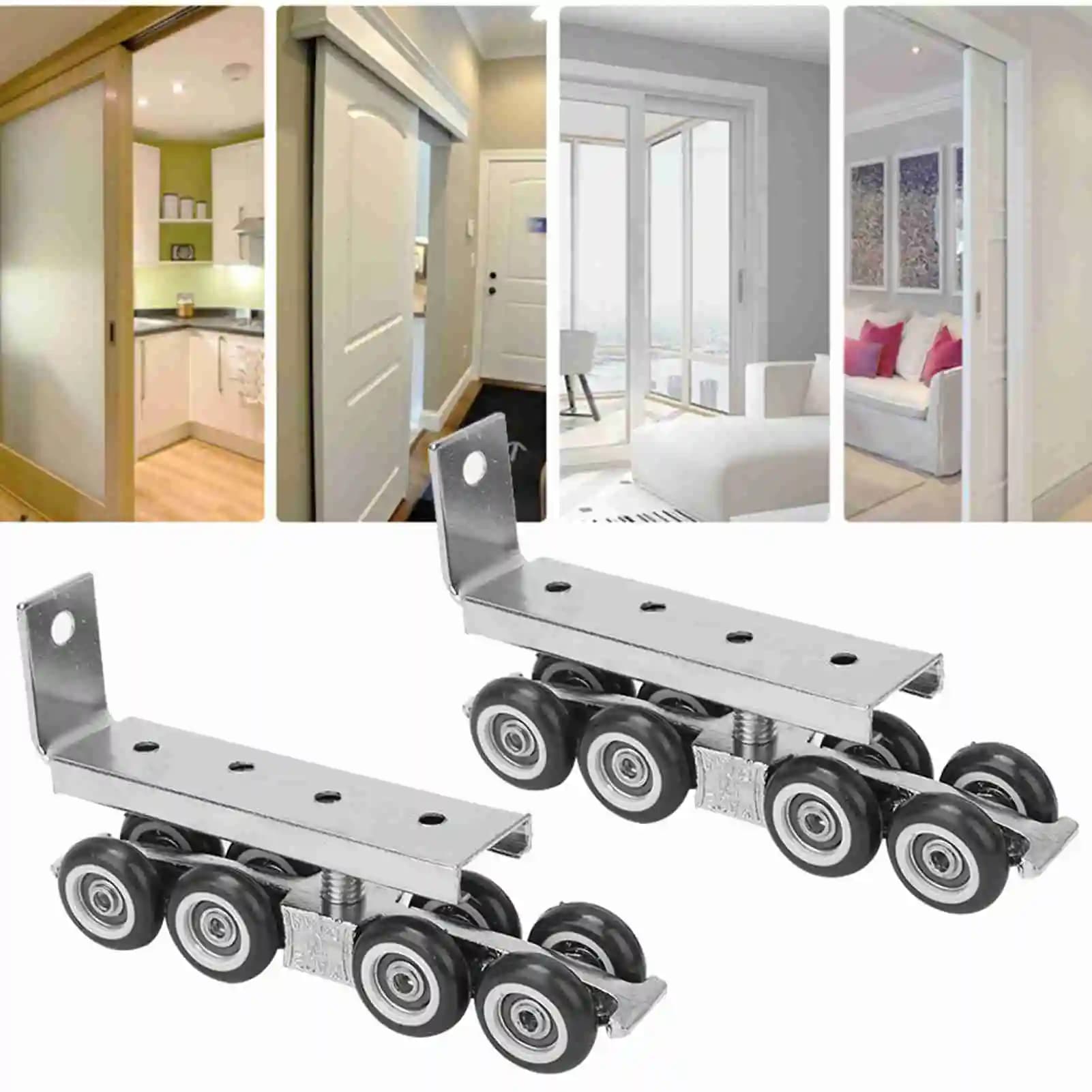 1 paire de 8 roues de rouleaux de porte coulissante