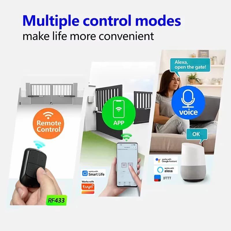 Travailler avec TUYA Récepteur AVIDSEN 114253 104250 104251 104257 104350 114235 104250 Télécommande de portail