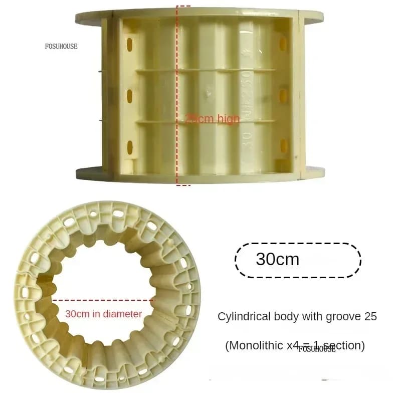 Moule de colonne romaine épaissi et durable pour accessoires de portail de villa italienne