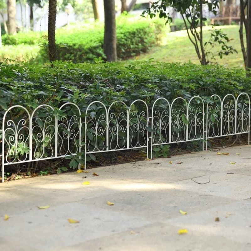 Clôture de jardin en fer