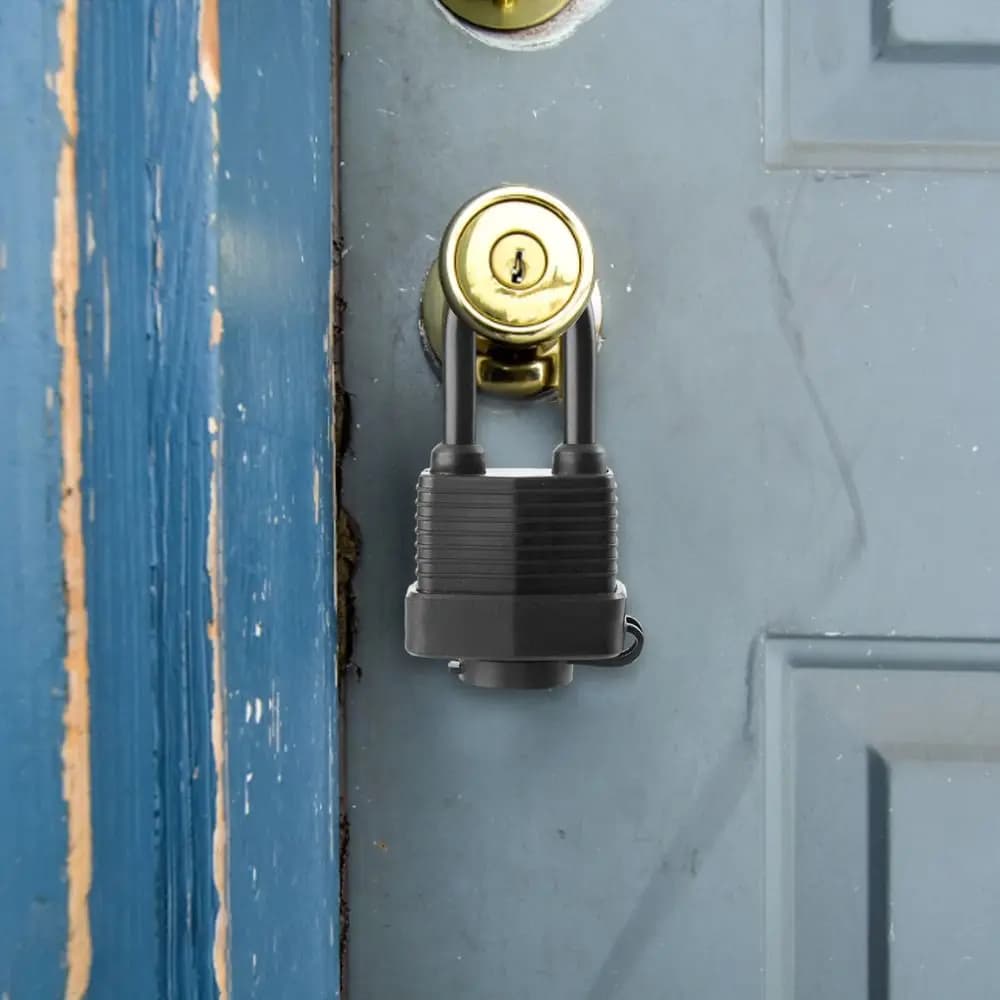 Heavy-duty Plastic Covered Padlocks Keyed Alike Rubber Waterproof Lock Gate Locks Home