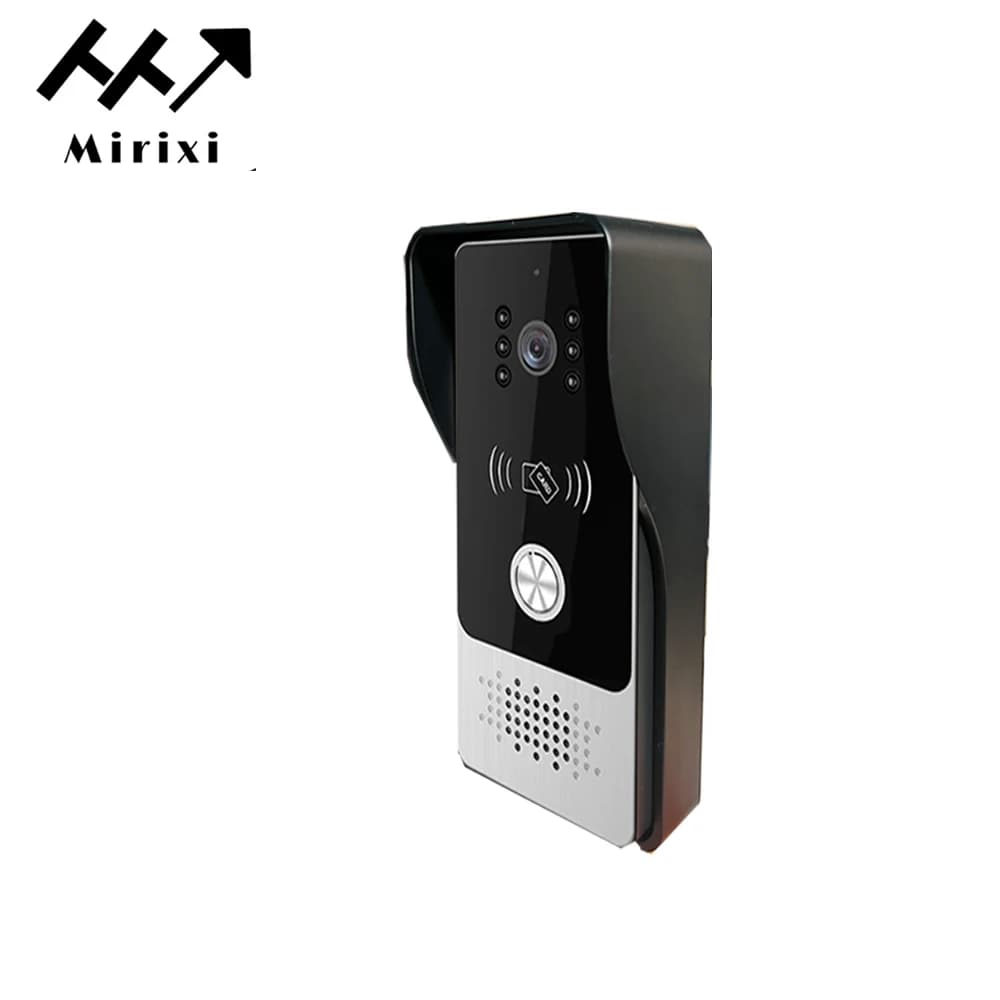 Mirixi 7 pouces système d'interphone vidéo RFID sonnette avec caméra déverrouiller parler Vision nocturne HD pour Villa appartement