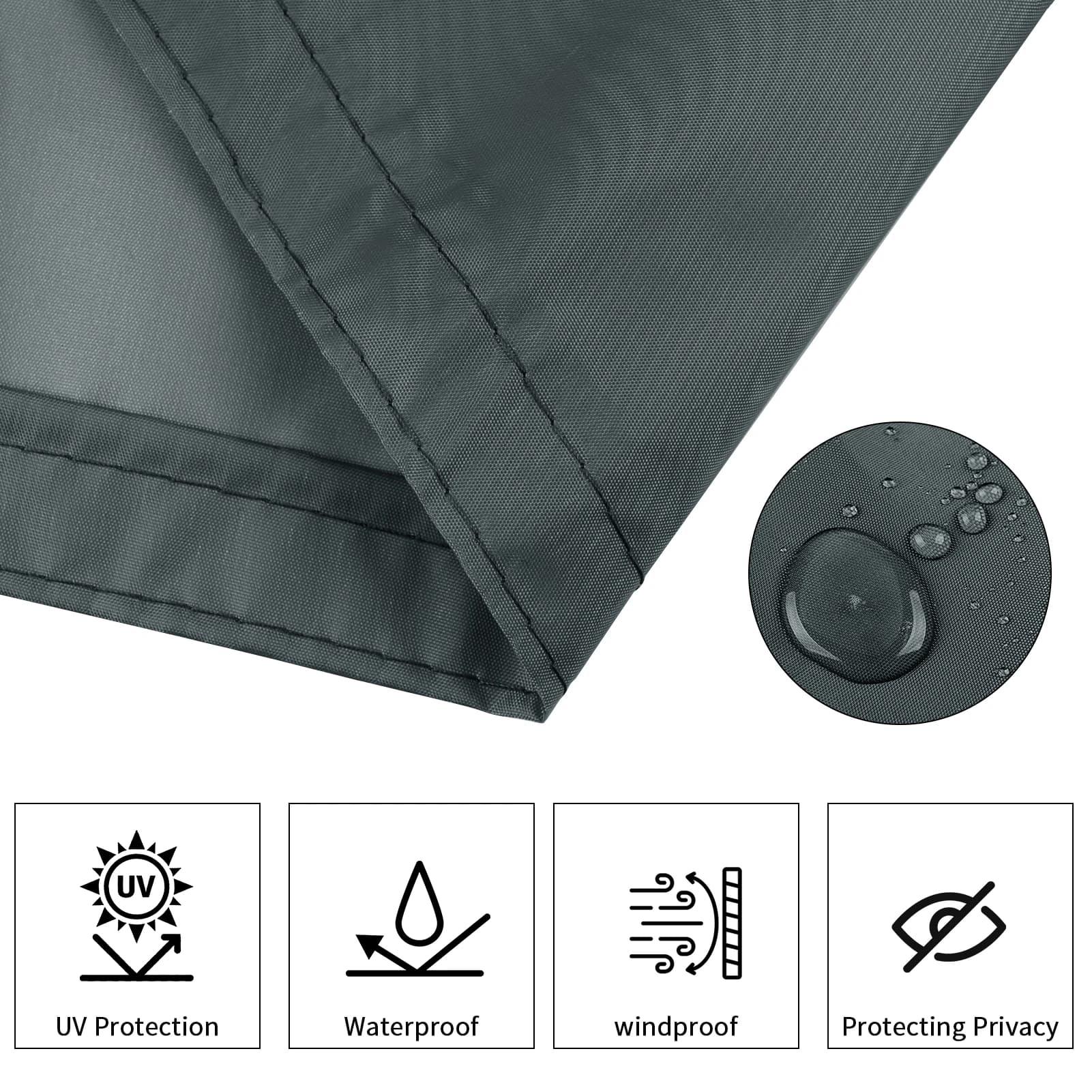 Couverture de clôture pour écran de confidentialité de balcon