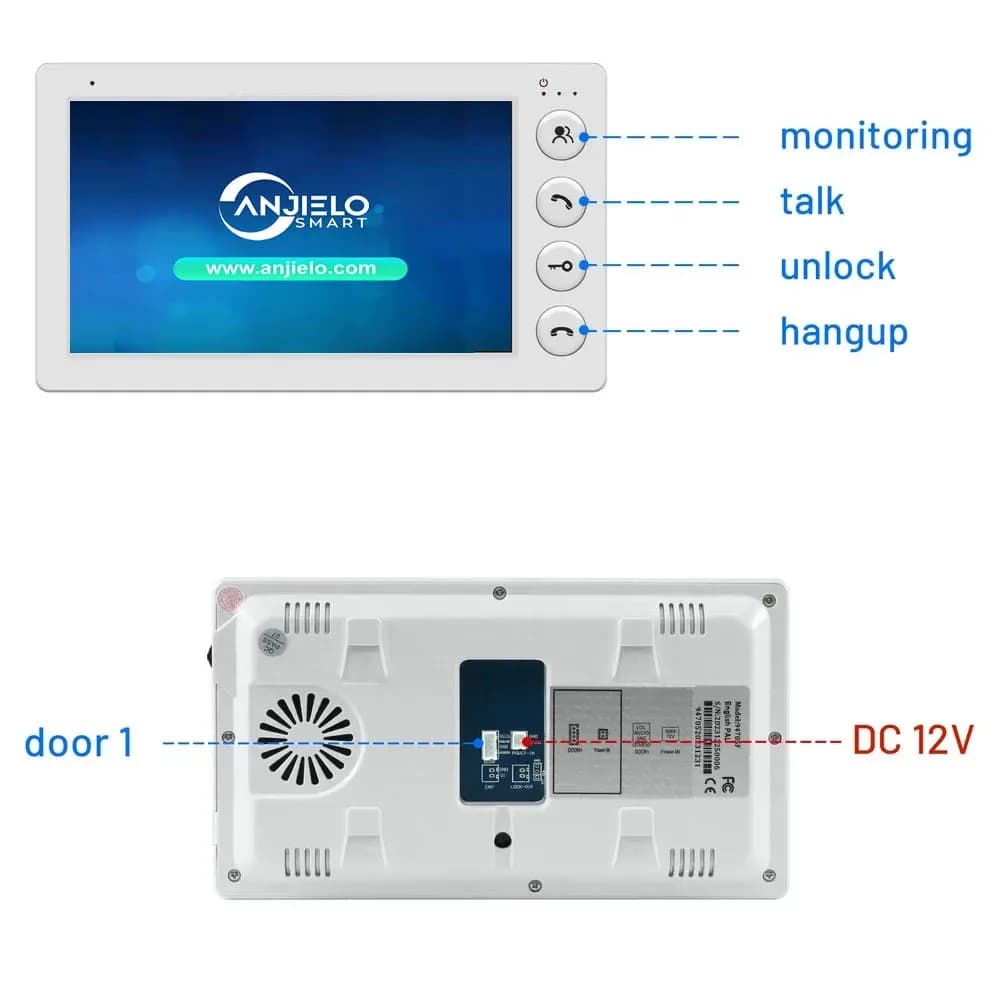 Interphone vidéo intelligent ANJIELO pour appartement