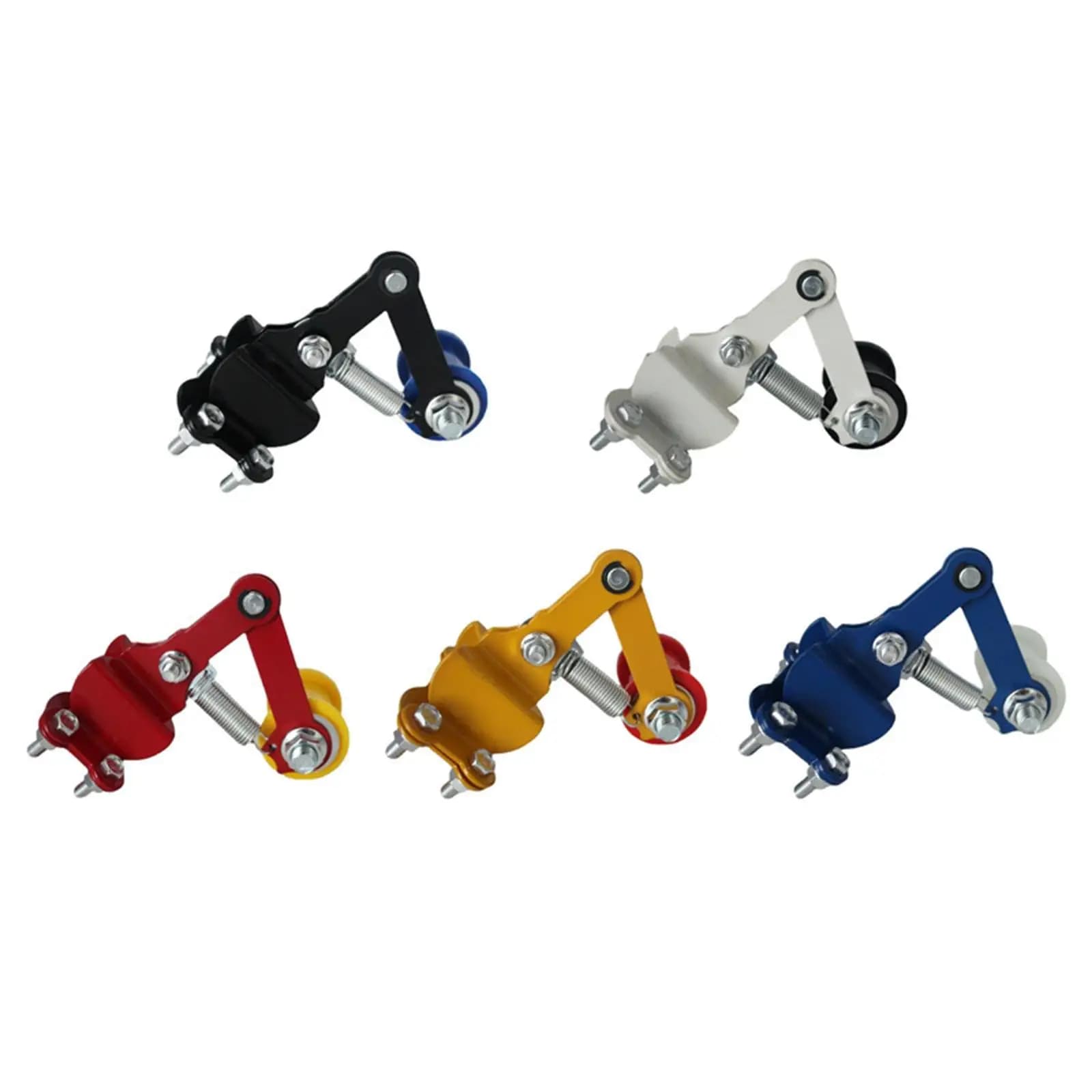 Aligneur de chaîne de moto, tendeur de chaîne en métal, rouleau de régulation automatique pour accessoires de vélo, VTT, moto tout-terrain