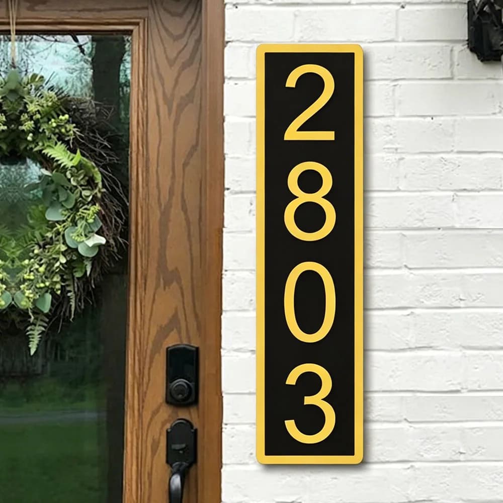 Plaques de numéros de maison personnalisées en PVC acrylique