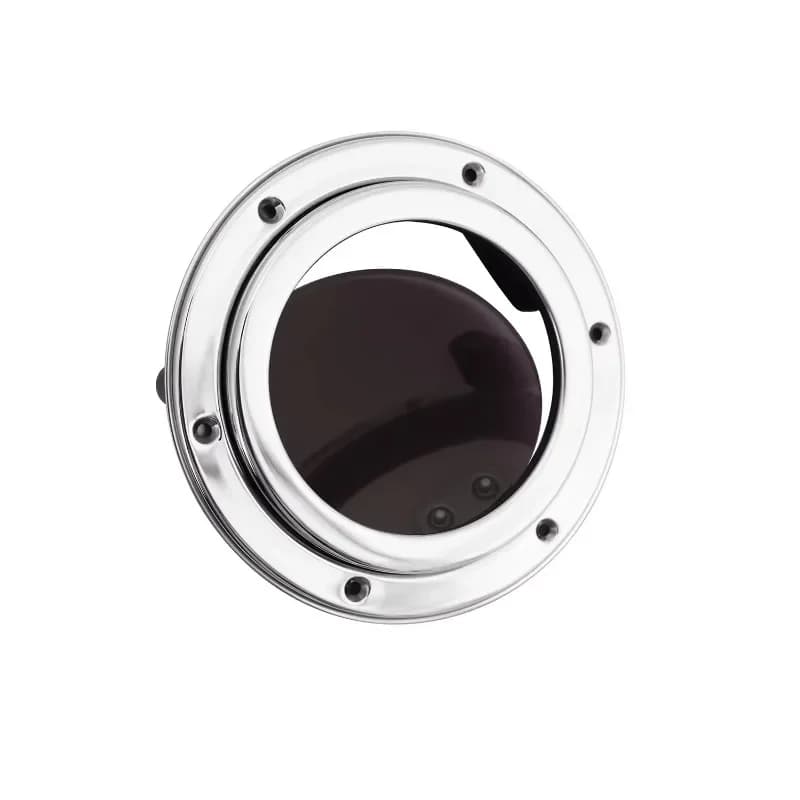 Hublot de bateau rond anti-éblouissement en acier inoxydable AISI 316 de 5 à 7 pouces, hublot marin en acrylique fumé de 8 mm pour cabine de yacht et VR
