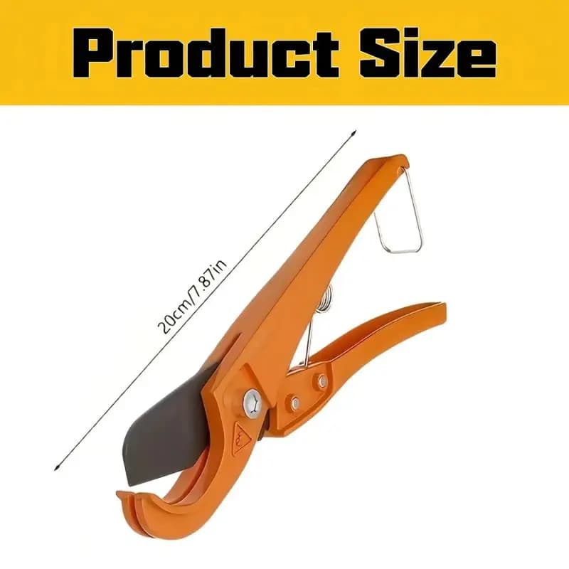 1 pièce Coupe-tuyaux PVC robuste et ergonomique, Cisaille à tuyaux pour PVC, PU, PP, PE, Outil à main pour plombier