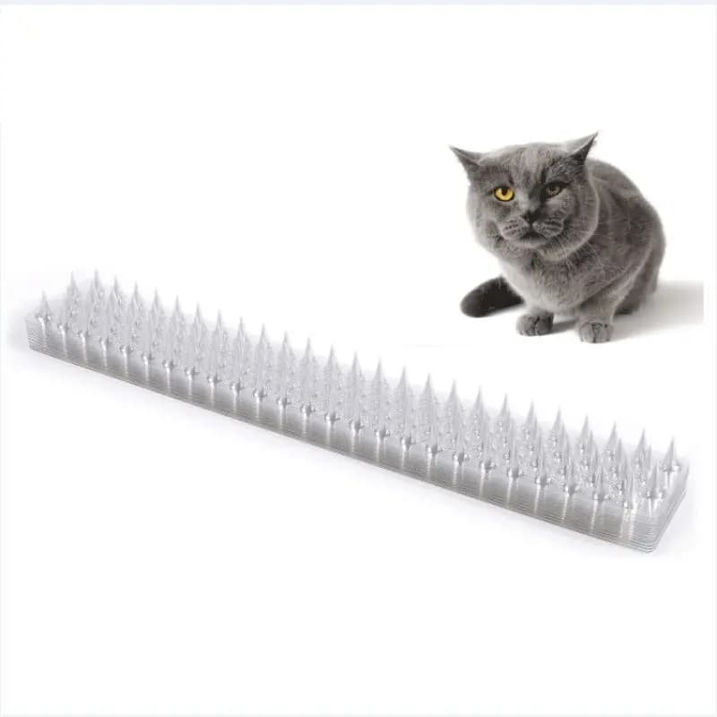 1 pièces clôture mur pointes chat Animal répulsif antivol murs hangars arrêt Anti oiseau épine intrus Protection outil de sécurité