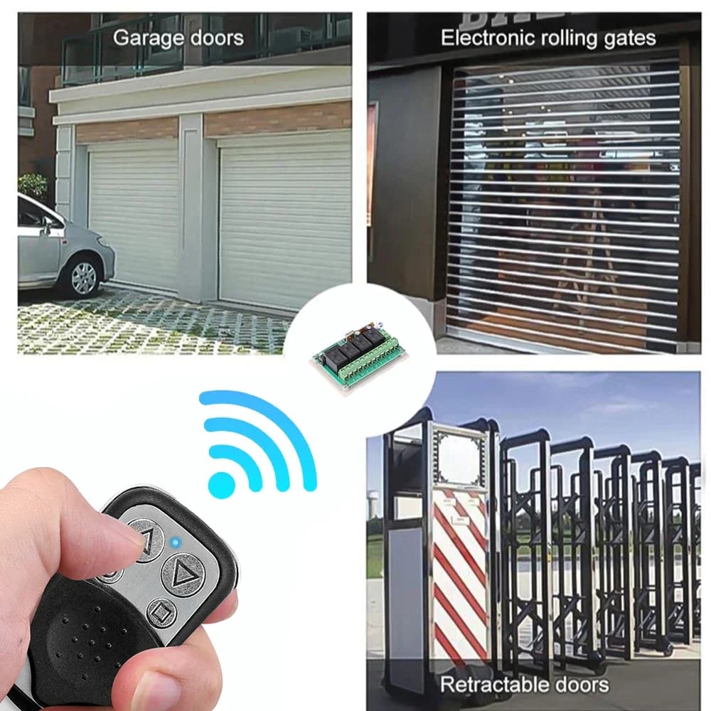 433MHz copie à distance 4 boutons Clone télécommande transmetteur sans fil pour porte de Garage porte électrique RF contrôleur clé de verrouillage