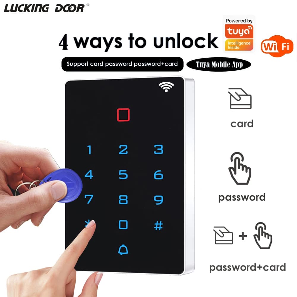Clavier de contrôle d'accès tactile rétroéclairé WIFI APP