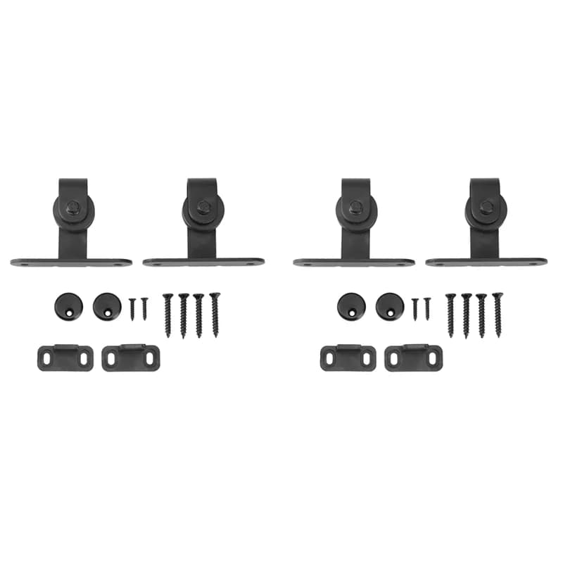 Y51A-2X Kits de quincaillerie pour porte de grange coulissante Rail de suspension monté sur le dessus