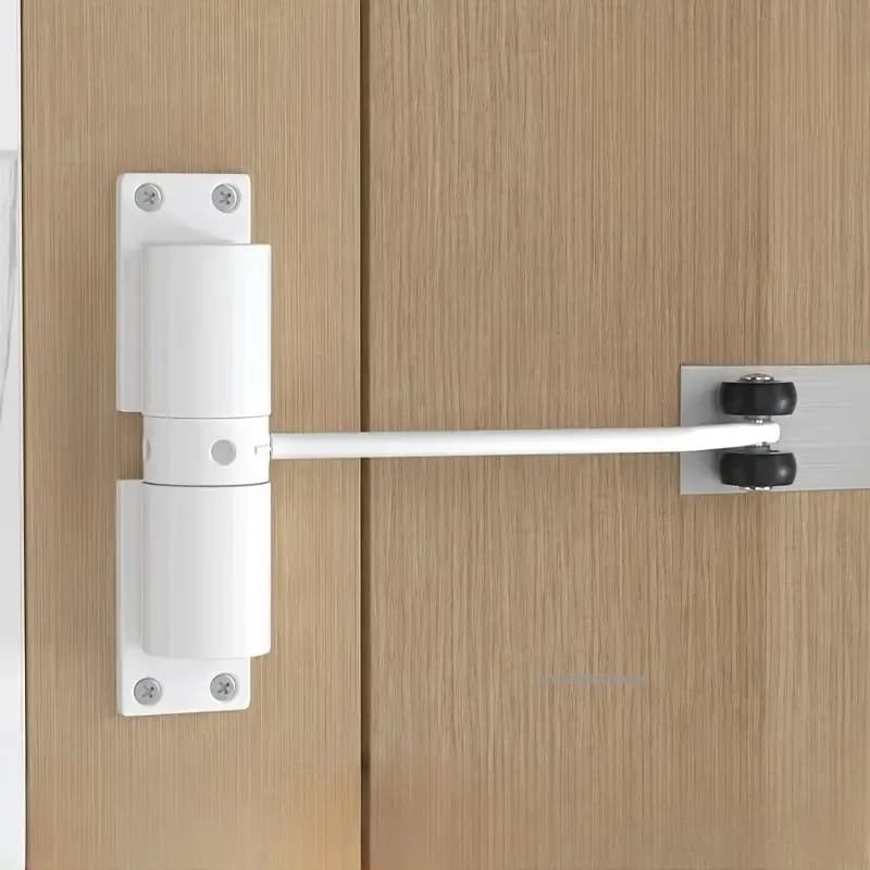 Ferme-porte automatique en métal réglable robuste à ressort silencieux pour portes battantes intérieures et extérieures