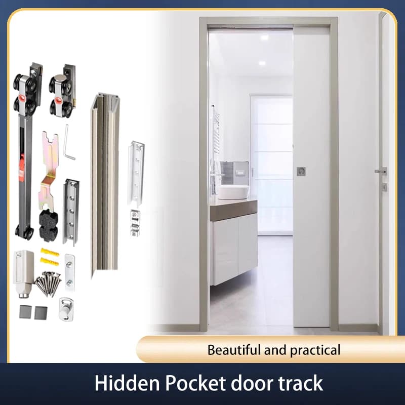 Rail de guidage invisible pour porte coulissante