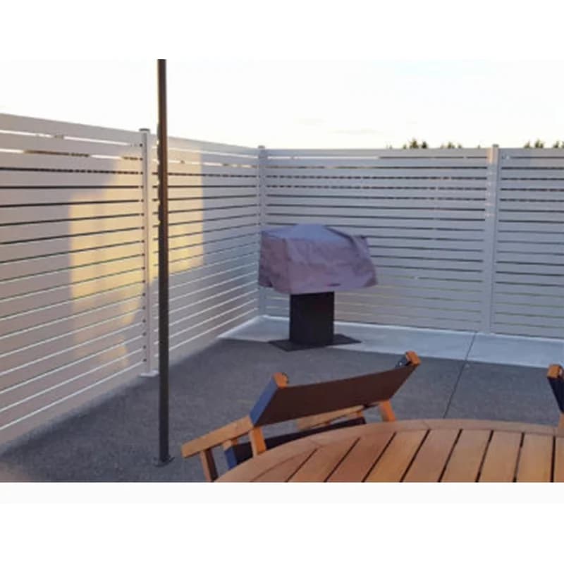 Clôture en acier galvanisé de sécurité moderne et chic pour jardin en métal au design classique facile à assembler