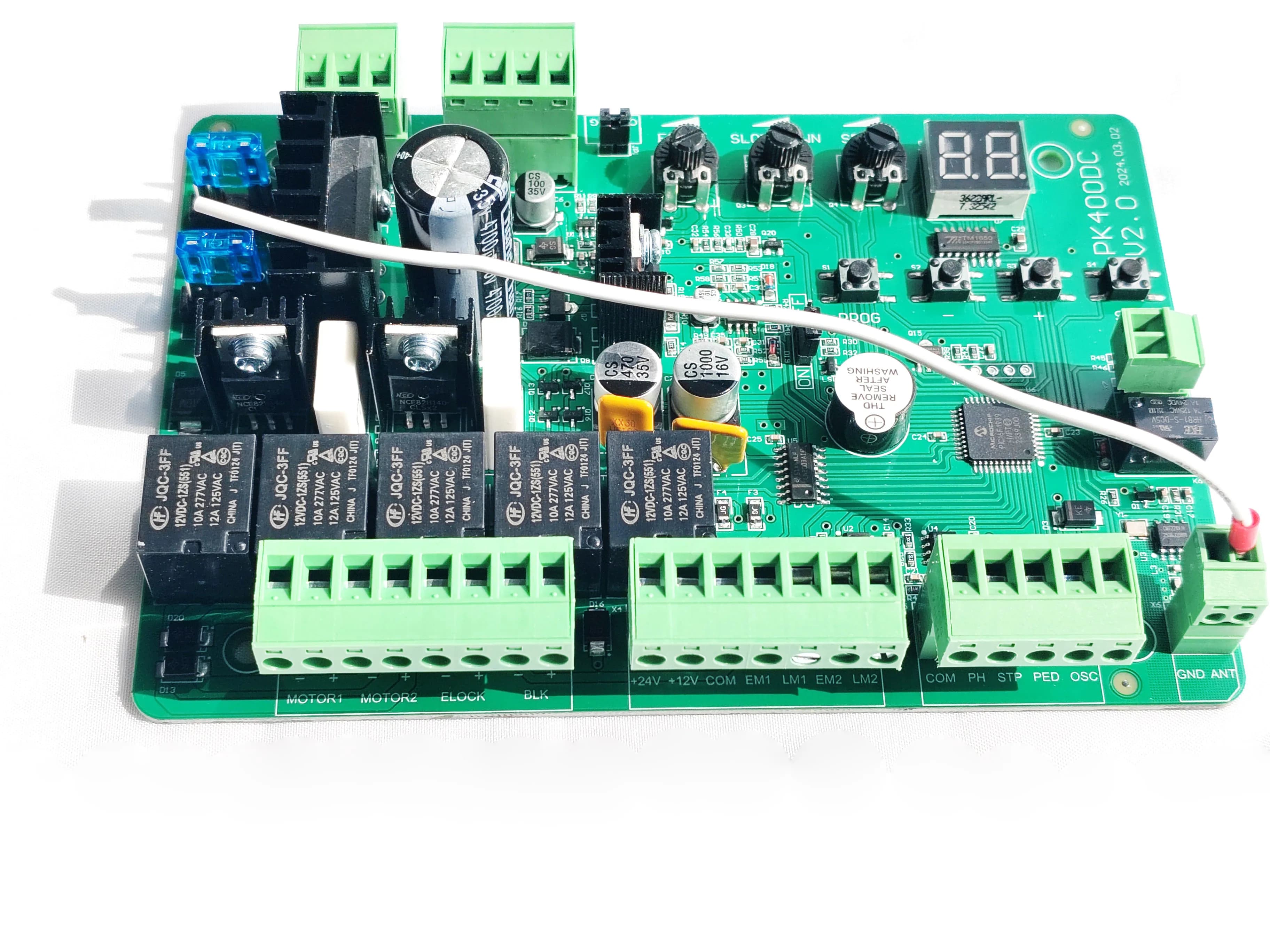 Carte de commande DC24V PK400DC pour ouvre-porte battant automatique à double bras