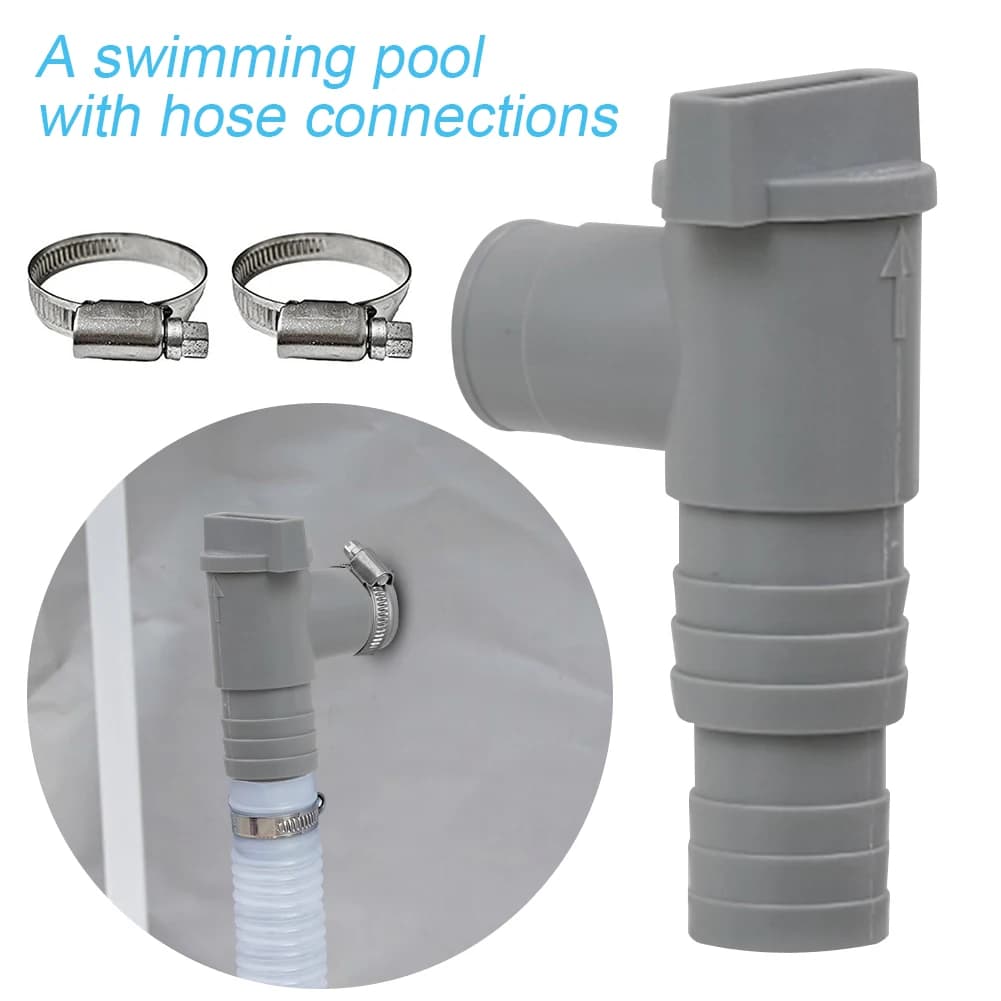 Valve à piston marche/arrêt de piscine en PVC