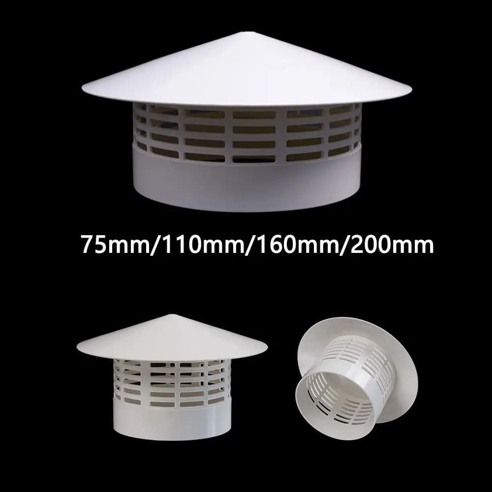 Capot de ventilation durable 75-200 mm pour mur extérieur