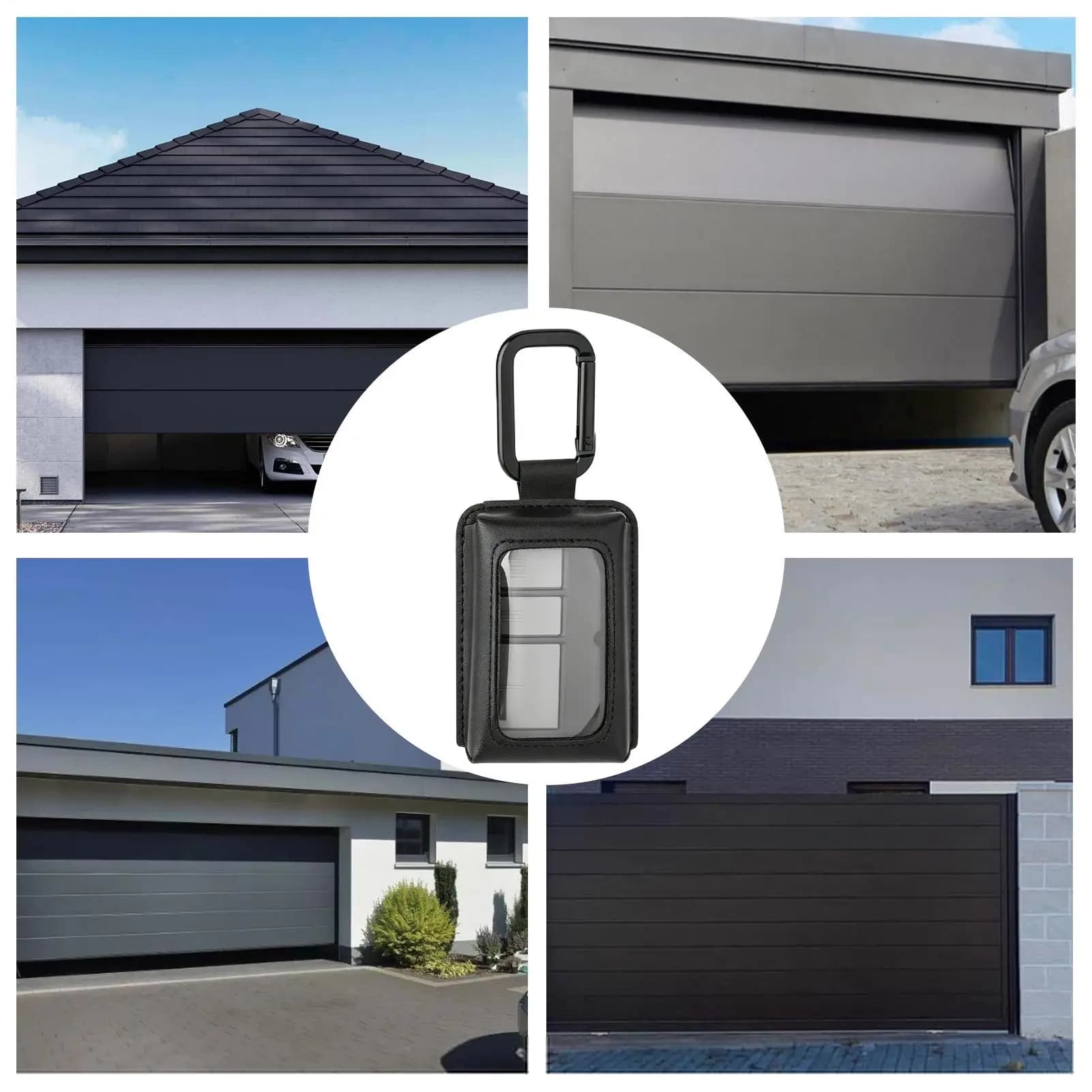 Support universel portable anti-perte pour télécommande de porte de garage avec mousqueton