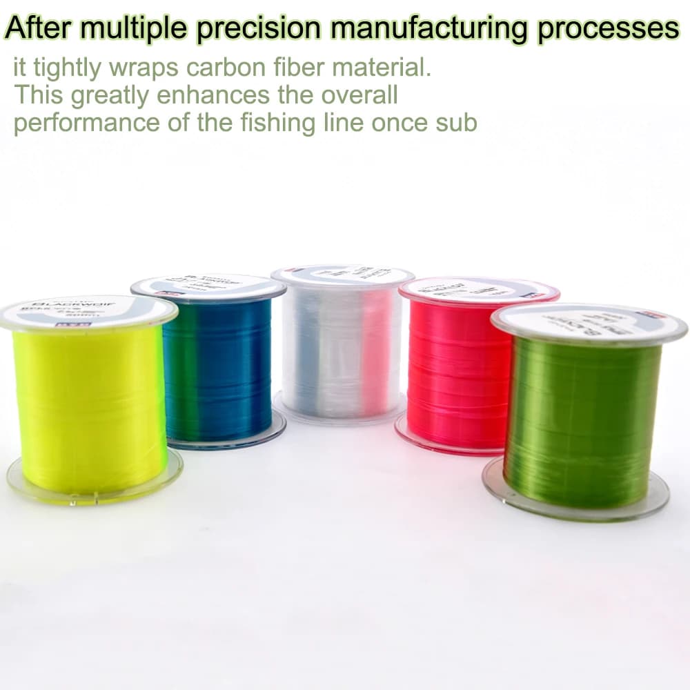 Mr.lurion – ligne de pêche en nylon monofilament durable, 500M, pour la pêche en mer/eau douce, diamètre de 0.10mm à 0.47mm, matériel de pêche japonais