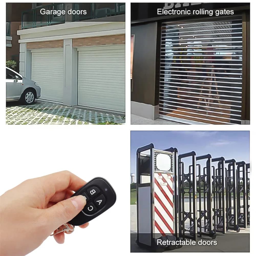 433MHz 4 clés copie porte de Garage télécommande universelle