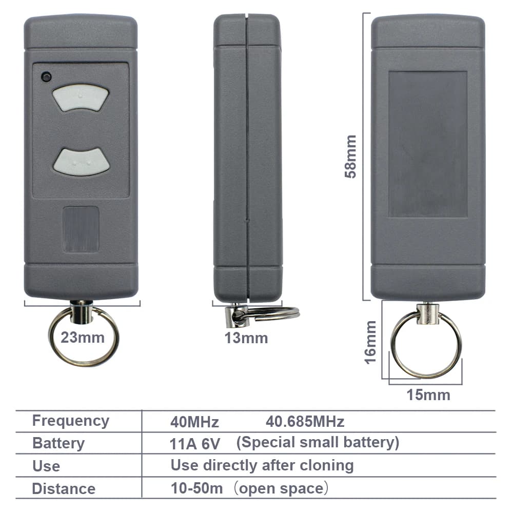Duplicateur de télécommande de garage 40 685 MHz HSE2 HSE4 HSM4 HSM2 HS2 HS4 pour transmetteur d'ouvre-porte
