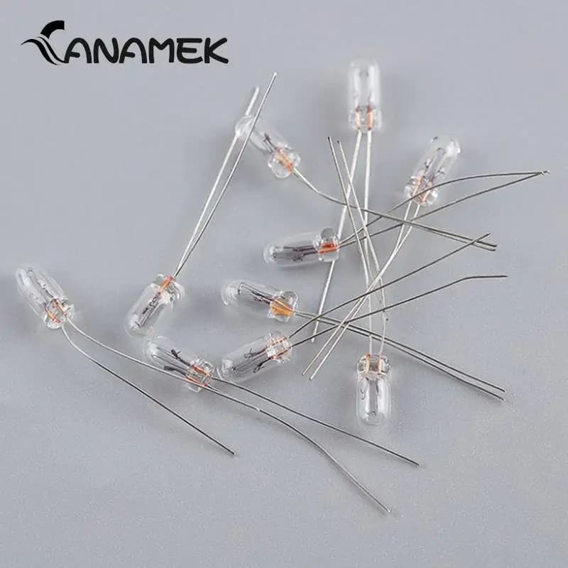 Ampoules à bouton de commutation transparent, Mini ampoule de blé et de riz, 12V, 5mm, 4mm, 3mm, pour GM GMC Chevy Honda Toyota, Radio météo, 25 pièces/lot