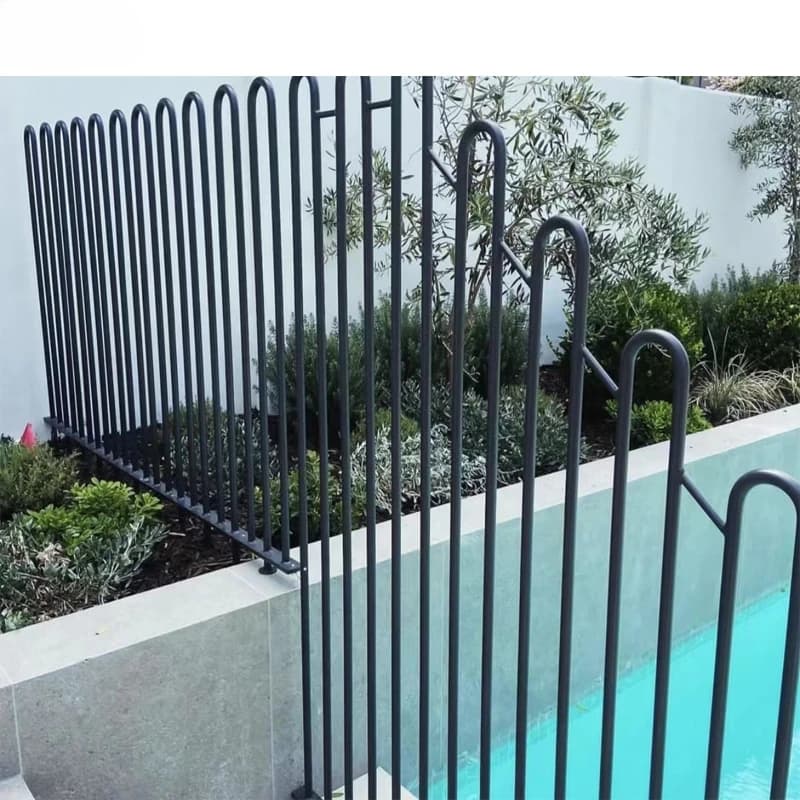 Clôture de jardin en acier galvanisé à chaud