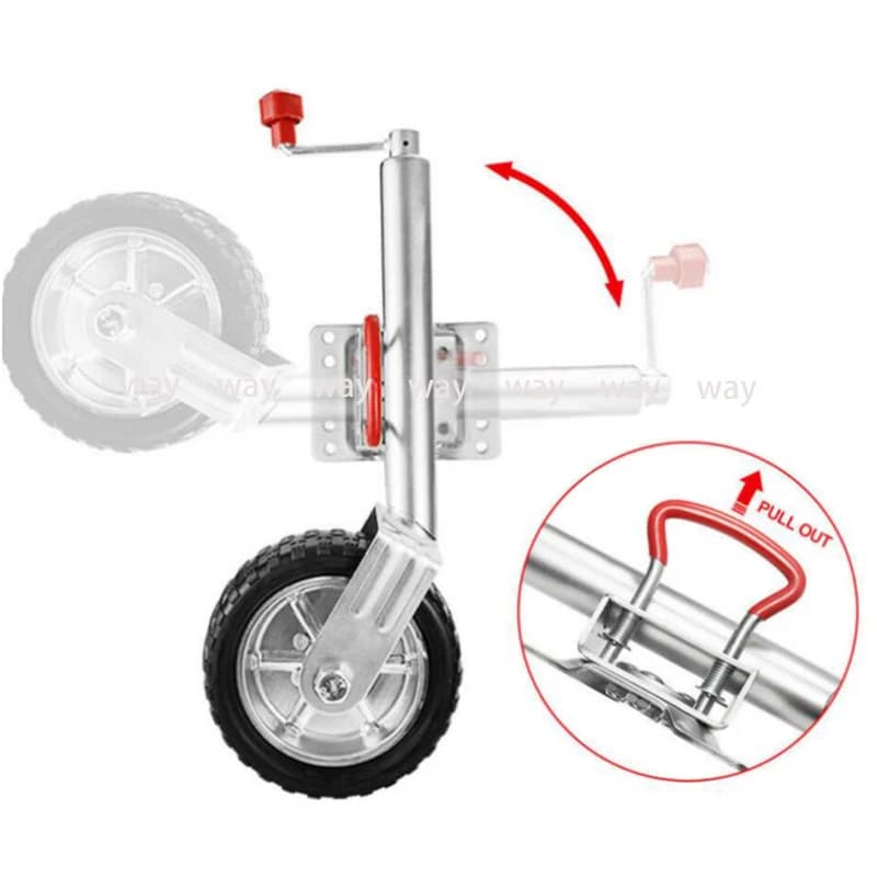 Roue Jockey en Caoutchouc Solide de 10 Pouces