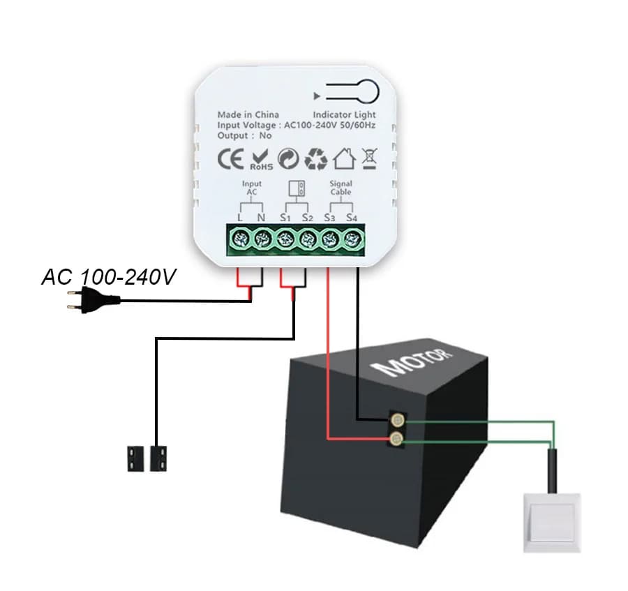 Contrôleur de portail coulissant motorisé ZigBee