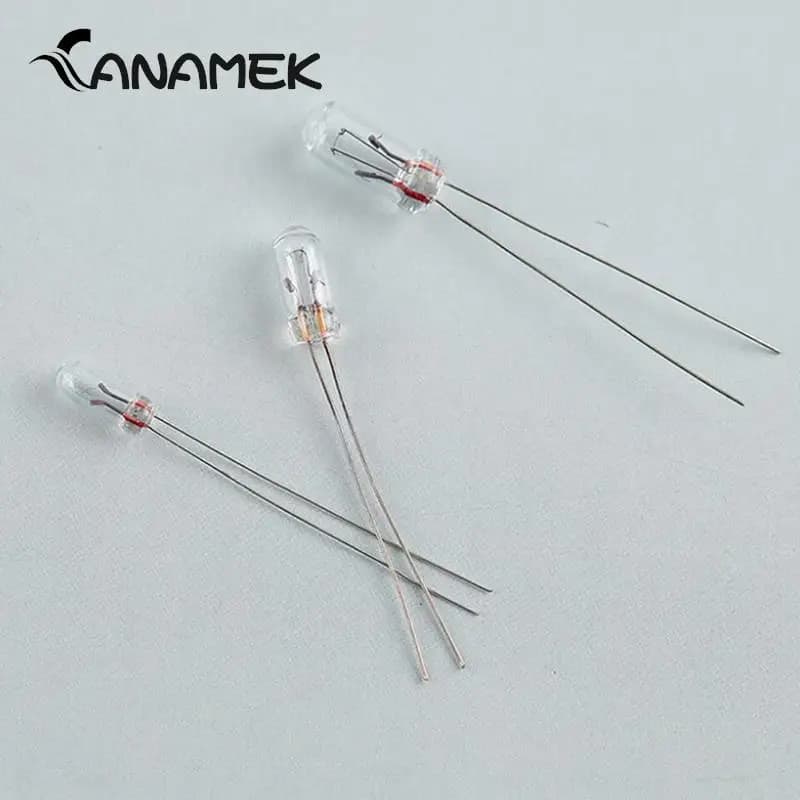 Ampoules à bouton de commutation transparent, Mini ampoule de blé et de riz, 12V, 5mm, 4mm, 3mm, pour GM GMC Chevy Honda Toyota, Radio météo, 25 pièces/lot