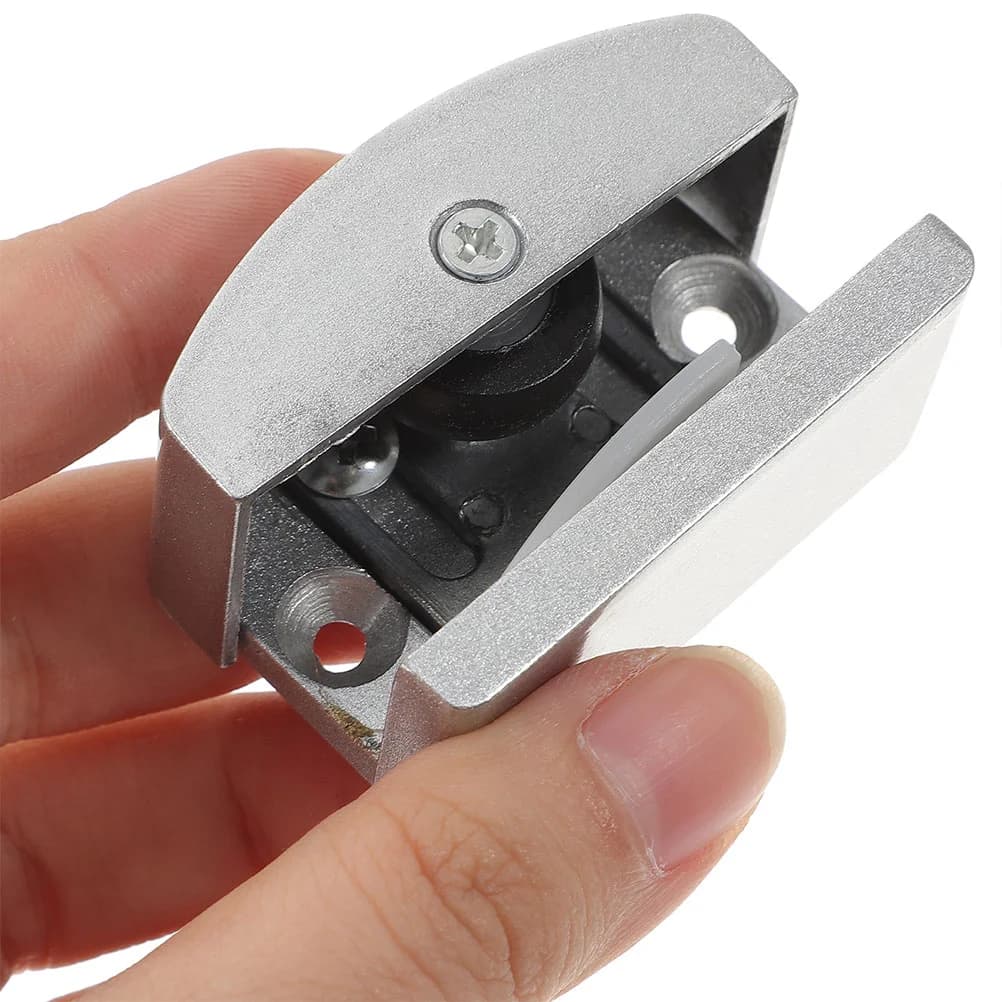 Guides de porte en alliage d'aluminium, 2 pièces, pièces de porte coulissante Anti-balançoire, accessoires de porte en verre, Guide de montage inférieur, piste de porte de douche