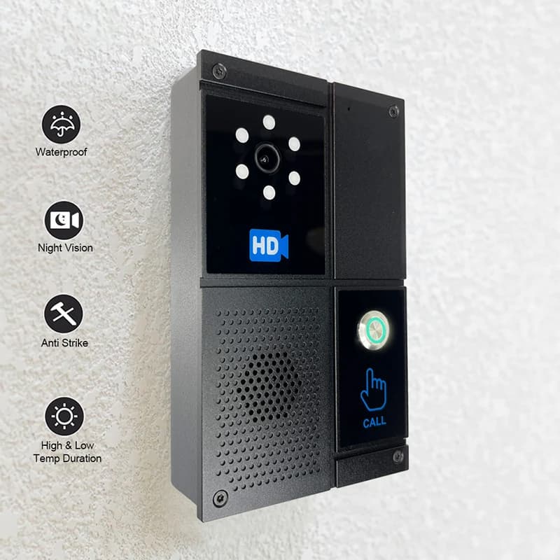 Interphone vidéo intelligent SIP HD