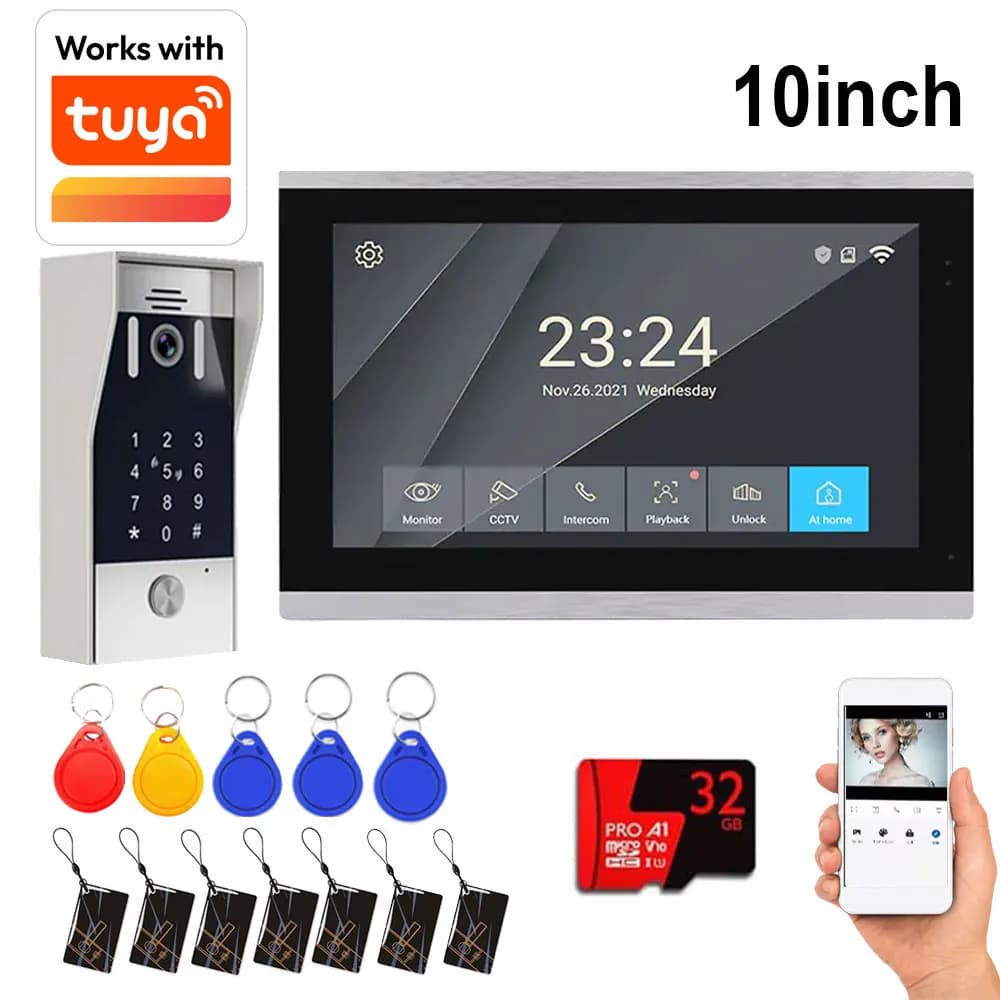 Interphone vidéo Wifi TuYa à 4 fils