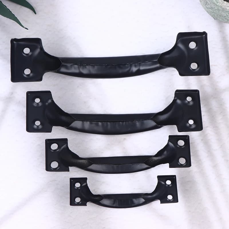 Poignée de porte coulissante en fer avec vis pour porte de grange