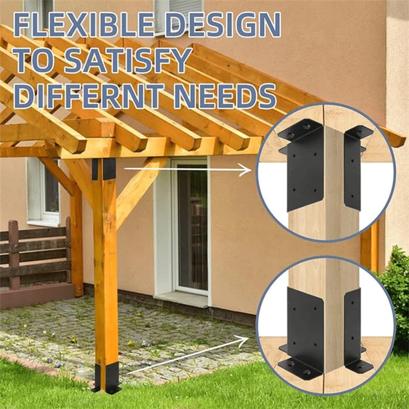 Staffe de Support de Base de poteau de clôture en bois