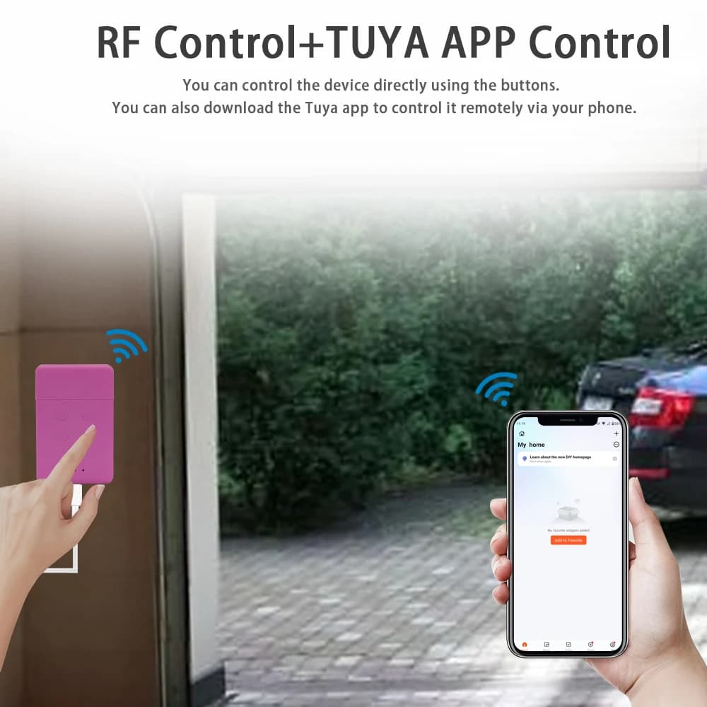 Mhouse GTX4 TX3 TX4 Tuya Smart APP Porte-clés de portail intelligent 433.92mhz Émetteur RF+WIFI Contrôleur 2-en-1