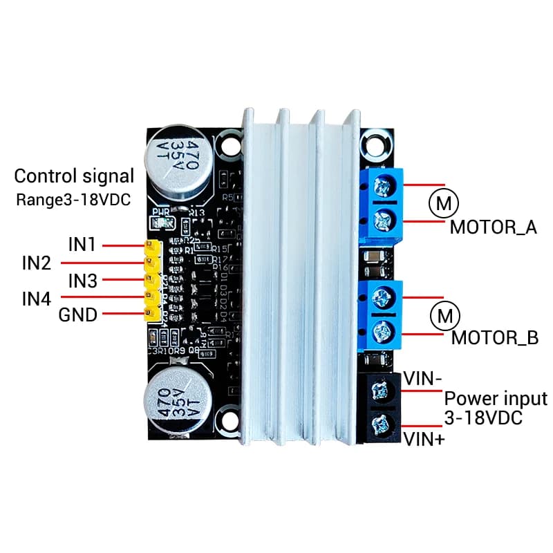 ZK-BM1 DC 3V-18V Motor Drive Board 10A touristes Channel H Bridge DC Motor Drive Tech PWM Speed Sochi Dimmer Tech