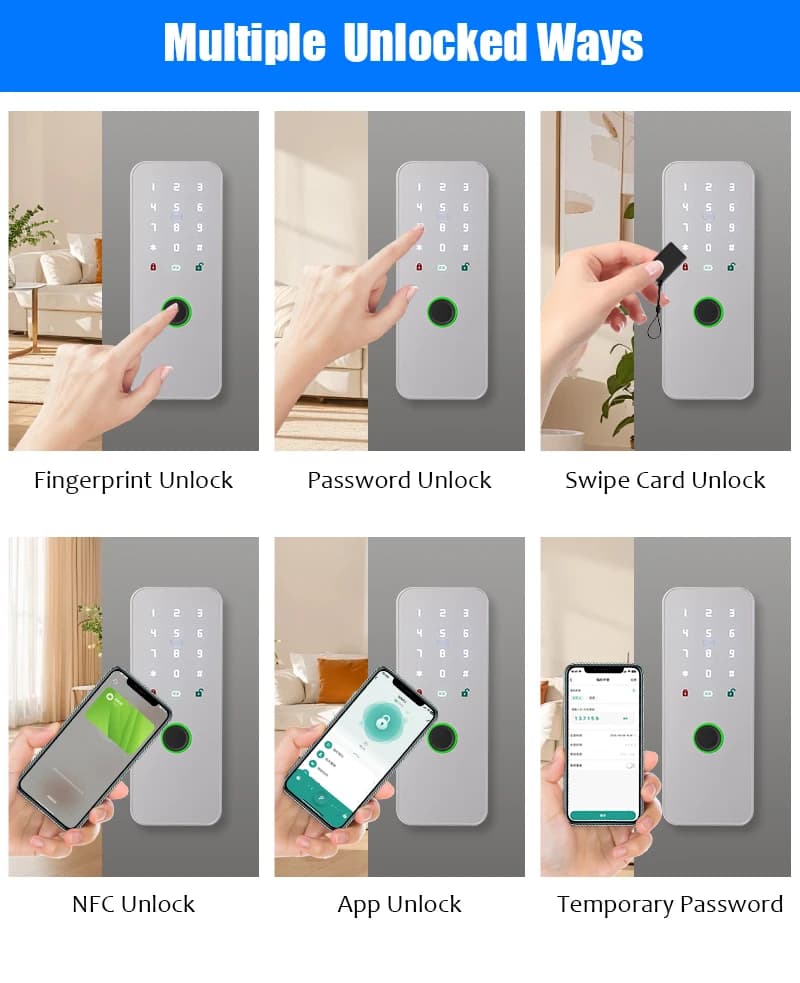 WAFU 010 Tuya APP WiFi télécommande intelligente sans fil serrure électrique à empreinte digitale