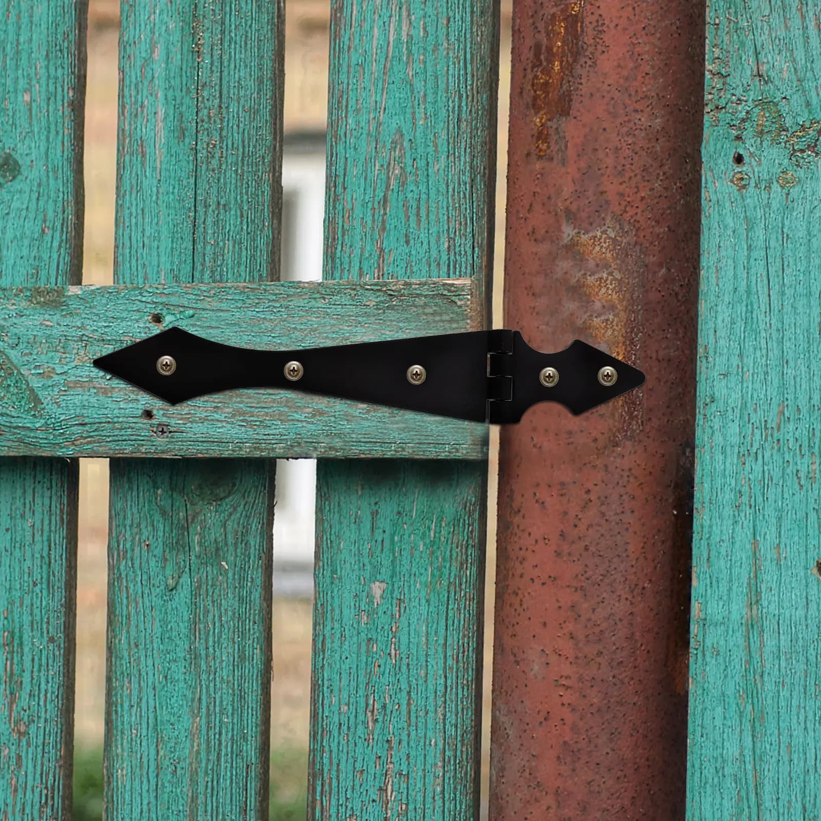 Charnières en fer robustes pour portails et clôtures de jardin