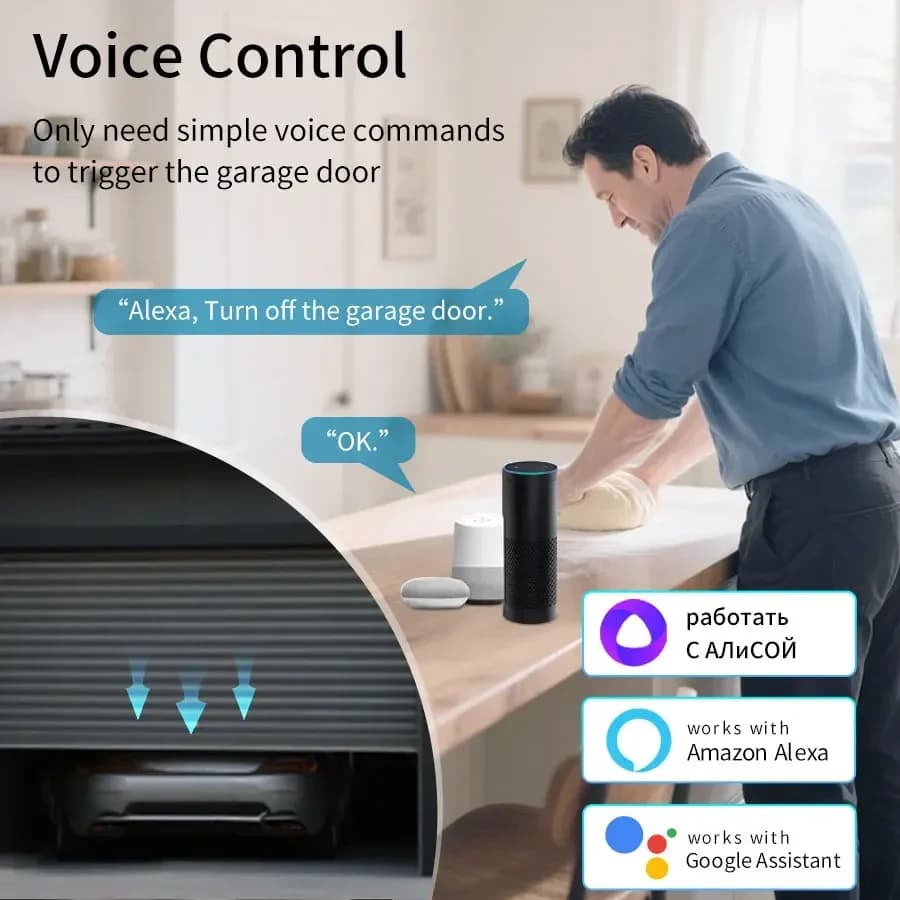 Tuya WiFi Zigbee ouvre-porte de Garage contrôleur